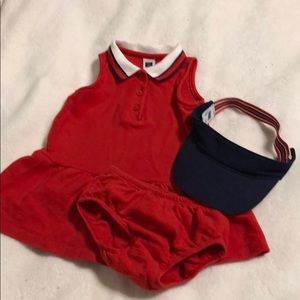 Janie and Jack 6-12 month set with hat